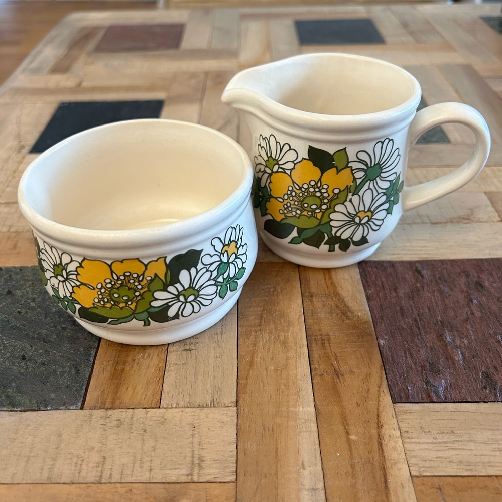 Sadler England Creamer and Sugar set‎ Vintage